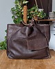 torby na ramię Brązowa czekoladowa skórzana torebka na ramię 3