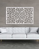 inne DEKORACYJNY PANEL AŻUROWY, ORNAMENT KWIATOWY, DEKORACJA ŚCIENNA 3D, 73 x 120  2