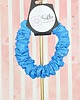 gumki do włosów S wąska gumka jedwabna do włosów jedwab naturalny scrunchie niebieska 1