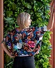 t-shirt damskie Dzianinowa kolorowa bluzka nietoperz uniwersalna 2