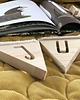 karuzele i girlandy do łóżeczka Girlanda z imieniem dziecka z drewna sosnowego 3