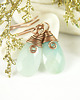 kolczyki wire wrapping Kolczyki z amazonitem 4