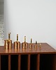 kuchnia - różne Zestaw miarek kuchennych z mosiądzu, klasyczna forma w stylu Bauhaus, XX wiek 8