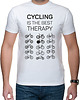 t-shirty męskie Koszulka T-SHIRT. Cycling is the best therapy 1