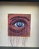 obrazy Obraz malowany i haftowany 3D oko 7