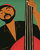 plakaty Jazz, Muzyk, Muzyka, Kontrabas, Plakat Muzyczny 3