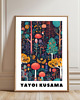 plakaty PLAKAT dekoracyjny , las Yayoi Kusama, wystawowy, kwiaty 4