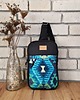 plecaki Plecak boho na jedno ramię - AZTEC BLUE 5