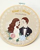 Ślub - inne Personalizowana pamiątka ślubna, haft w tamborku 1