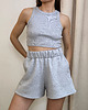 szorty damskie Bawełniane szorty Cool light grey 2