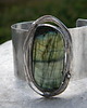 bransoletki wire wrapping Wielobarwny  labradoryt      - BRANSOLETA MANKIET - CUFF 2