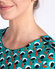 topy damskie Turkusowa bluzka, top w stylu retro wzór mozaika 2