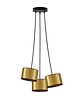 lampy wiszące Złota 3-punktowa lampa wisząca pająk WAIKIKI W3 MIRROR 5