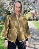 marynarki damskie Kimono wełna bawełna na plecach oko z frędzlami. 7