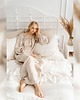 sukienki maxi damskie Lniana koszula nocna w stylu boho / koszula do pęt / 100% len 1