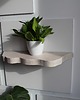 półki Półka ścienna z niewidocznym mocowaniem- bielona 58 cm 1