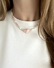 naszyjniki - inne Naszyjnik Pink Shell z różową ceramiczną muszelką 4