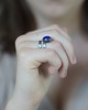 pierścionki srebrne Pierścionek z lapis lazuli 1