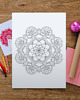 plakaty Plakat do Kolorowania Mandala 50x70cm 1