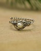 pierścionki - różne Pierścionek regulowany perła wire wrapping 3