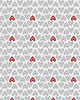 akcesoria różne papier do pakowania - serduszko folk 032 white 3