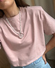 t-shirt damskie T-Shirt Move crop dirty pink poduchy 3