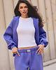 bluza z kapturem damska Bluza z kapturem PUFFA ZIP Purple Hills damska 5