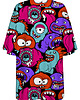 t-shirt damskie DR.CROW T-shirt Damski Oversize Colorful Monsters 1