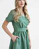sukienki midi damskie Lniana Sukienka JASMINE EUCALYPTUS GREEN 4