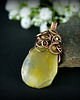 wisiory Wisiorek wire wrapping z żółtymi agatami 5
