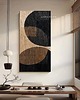 obrazy ZAKROCKA ATELIER obrazy do salonu modernistyczne 80x160cm - MARRONES 3