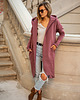 bluza z kapturem damska Płaszczobluza No.2 Rose Brown - Rozmiar: 1