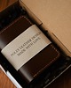 portfele męskie Ręcznie szyty portfel ze skóry - Bifold Brown 1