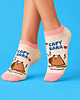 skarpetki damskie Skarpetki Kapibara damskie różowe krótkie bawełna CandySox 36-41 1