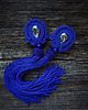 kolczyki soutache Granatowe kolczyki sutasz z chwostami 1