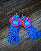 kolczyki soutache Etniczne  kolczyki soutache z chwostami 2