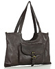 torby na ramię Torebka shopperka skórzana miejska retro bag - MARCO MAZZINI ciemny brąz 1