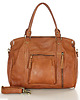 torby na ramię Torebka skórzany kuferek vintage old pelle - brąz camel 3