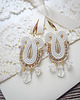 Biżuteria ślubna Boho ślubne kolczyki soutache 5