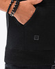 bluzy męskie Bluza męska rozpinana z kapturem BASIC - czarna V1 B977 4