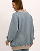 bluza bez kaptura damska Bluza ,,COMFORT" niebieska 4