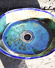 umywalki Umywalka ceramiczna, turkusowa owalna, zielona, nablatowa, niebieska 5
