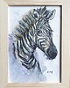 grafiki i ilustracje Obraz ręcznie malowany "Zebra" 1