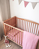 kocyki, kołderki, pościel dla dzieci Lniana pościel do łóżeczka CLASSIC DUSTY PINK 3