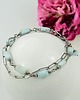 bransoletki z kamieni naturalnych Larimar w srebrze - bransoletka 1