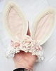 ozdoby do włosów dla dzieci Opaska uszy zajączka Wielkanoc róż 4