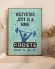 plakaty Plakat PROSTE jak A, B, C 2