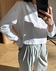 t-shirt damskie Longsleeve Mood short white 2