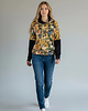 bluza z kapturem damska Bluza oversize Klimt malarski wzór kimono rozmiar M 3