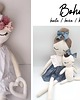 Chrzest - inne Lalka szmaciana  personalizowana  57 cm + zestaw kokardek 9